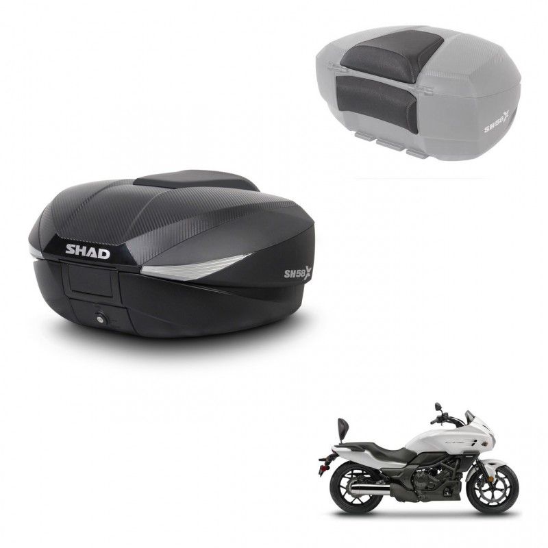 SHAD Trunk SH58 + mounting bracket backrest KIT-443395