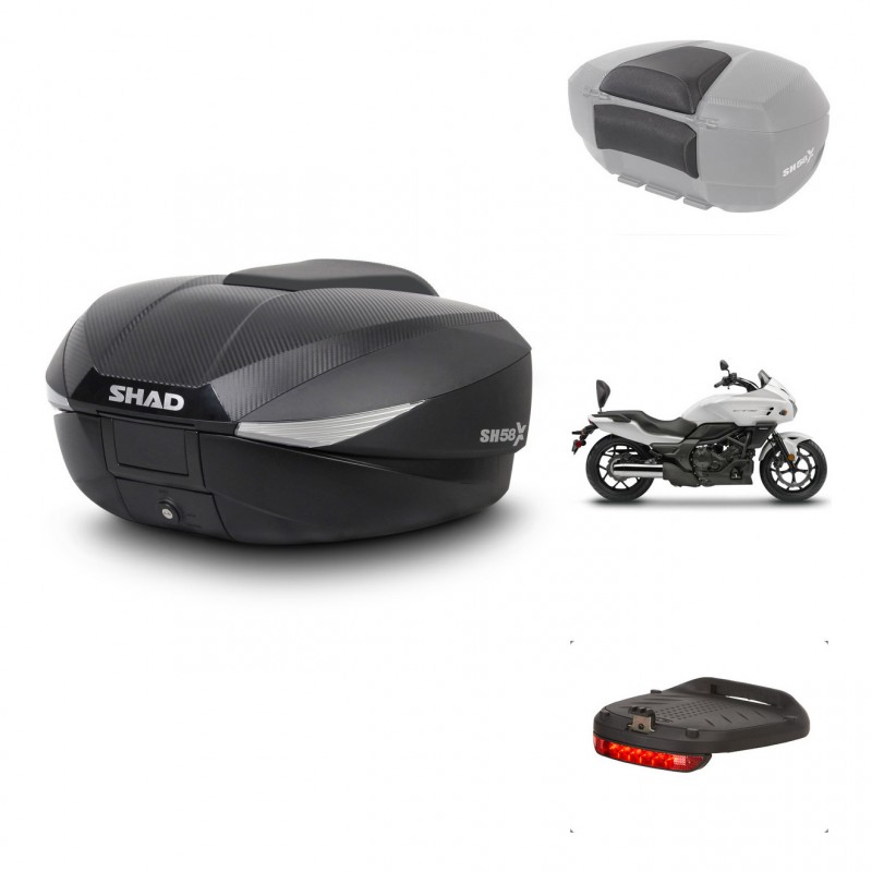 SHAD Baul SH58 + soporte montaje accesorios KIT-443396