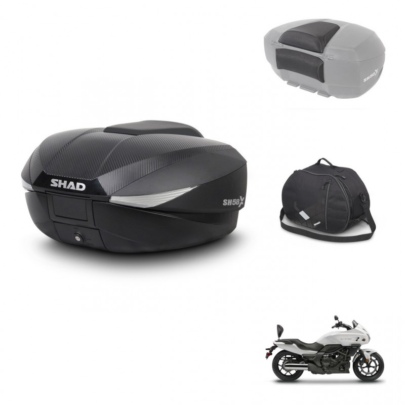 SHAD Baul SH58 + soporte montaje accesorios KIT-443397
