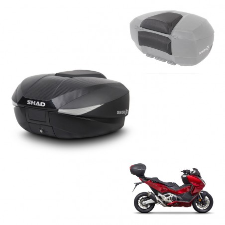 SHAD Baul SH58 + soporte montaje respaldo KIT-443403