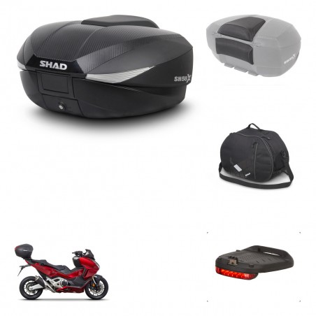 SHAD Baul SH58 + soporte montaje accesorios KIT-443406