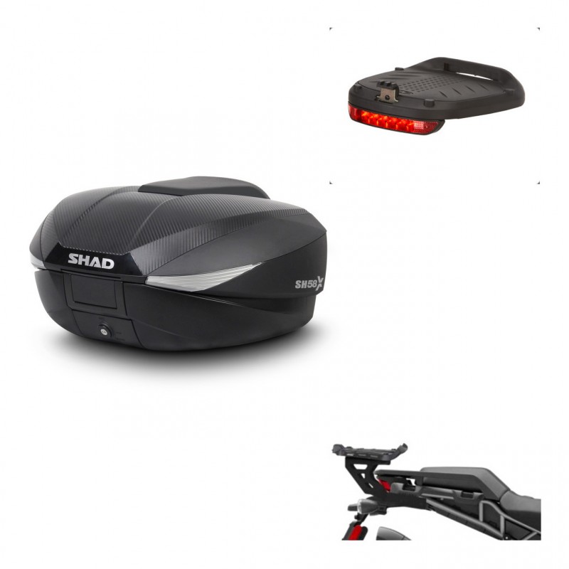 SHAD Baul SH58 + soporte montaje luz de freno KIT-443408