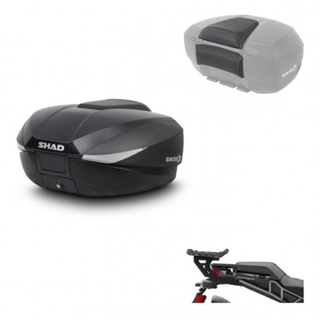 SHAD Baul SH58 + soporte montaje respaldo KIT-443411
