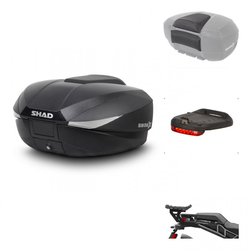 SHAD Baul SH58 + soporte montaje accesorios KIT-443412