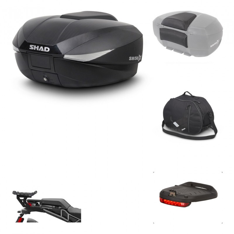 SHAD Baul SH58 + soporte montaje accesorios KIT-443414