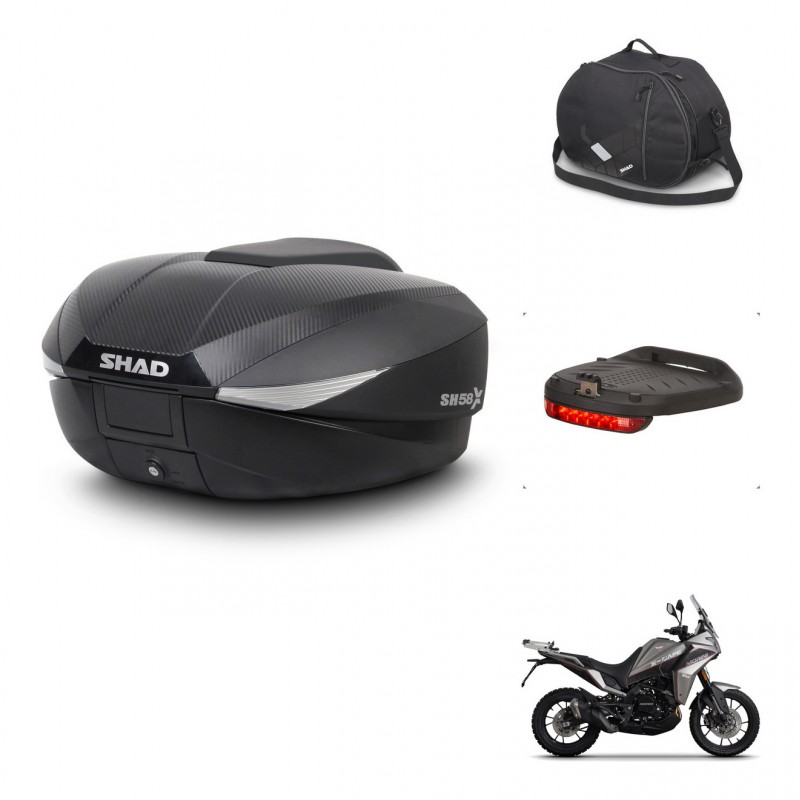 SHAD Baul SH58 + soporte montaje accesorios KIT-443418
