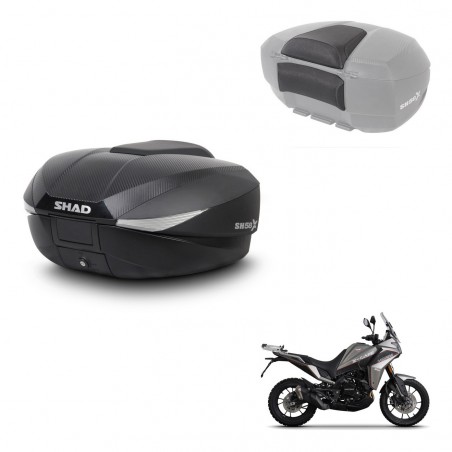 SHAD Baul SH58 + soporte montaje respaldo KIT-443419