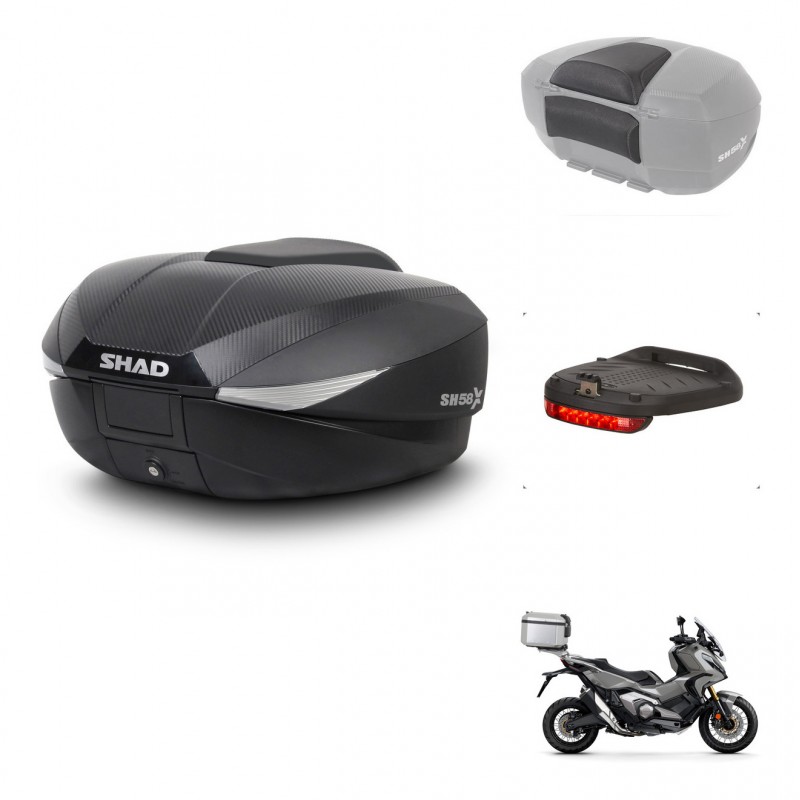 SHAD Baul SH58 + soporte montaje accesorios KIT-443428