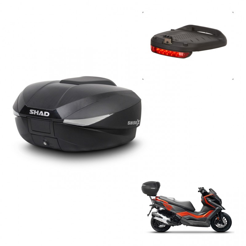 SHAD Baul SH58 + soporte montaje luz de freno KIT-443432