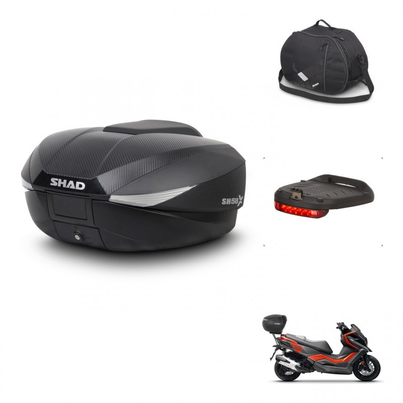 SHAD Baul SH58 + soporte montaje accesorios KIT-443434