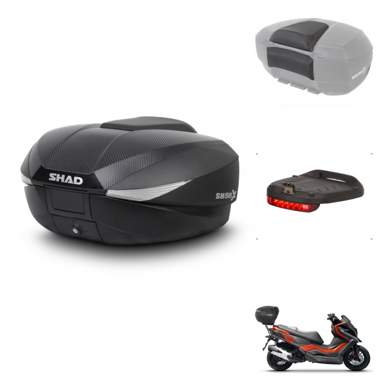 SHAD Baul SH58 + soporte montaje accesorios KIT-443436