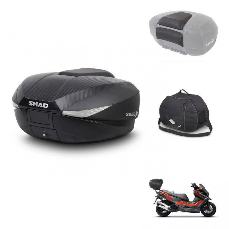 SHAD Baul SH58 + soporte montaje accesorios KIT-443437
