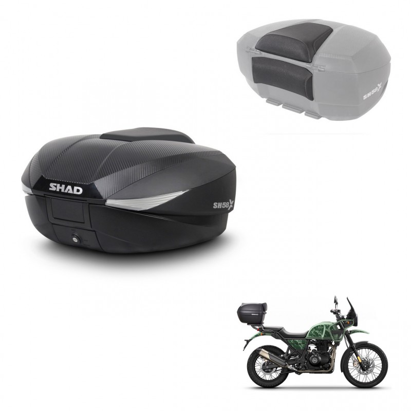 SHAD Trunk SH58 + mounting bracket backrest KIT-443451