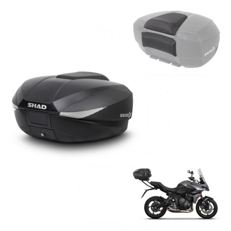 SHAD Trunk SH58 + mounting bracket backrest KIT-443467
