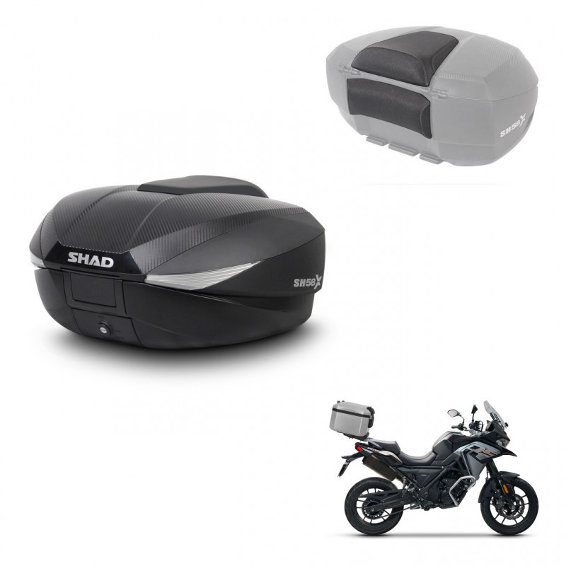SHAD Trunk SH58 + mounting bracket backrest KIT-443475
