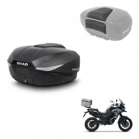 SHAD Trunk SH58 + mounting bracket backrest KIT-443475