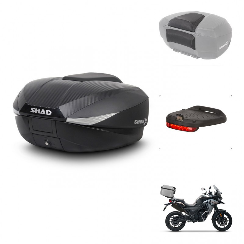 SHAD Baul SH58 + soporte montaje accesorios KIT-443476