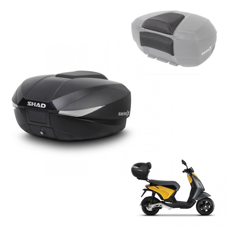 SHAD Baul SH58 + soporte montaje respaldo KIT-443483