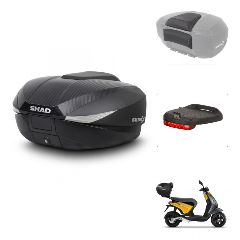 SHAD Baul SH58 + soporte montaje accesorios KIT-443484