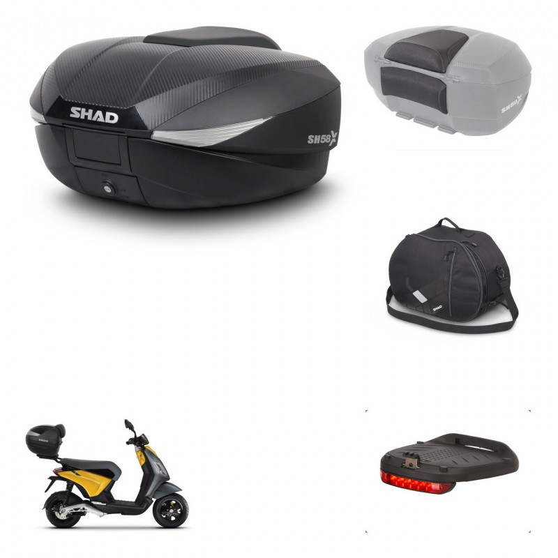 SHAD Baul SH58 + soporte montaje accesorios KIT-443486