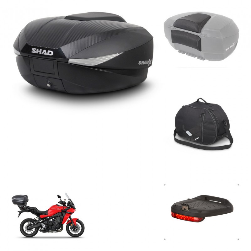 SHAD Baul SH58 + soporte montaje accesorios KIT-443502