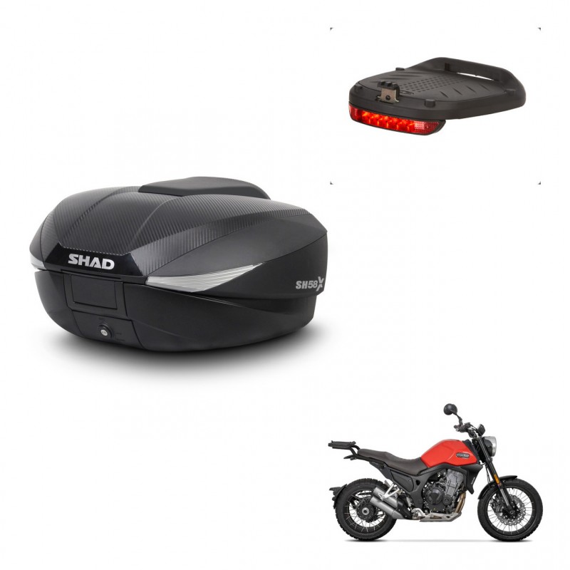 SHAD Baul SH58 + soporte montaje luz de freno KIT-443504
