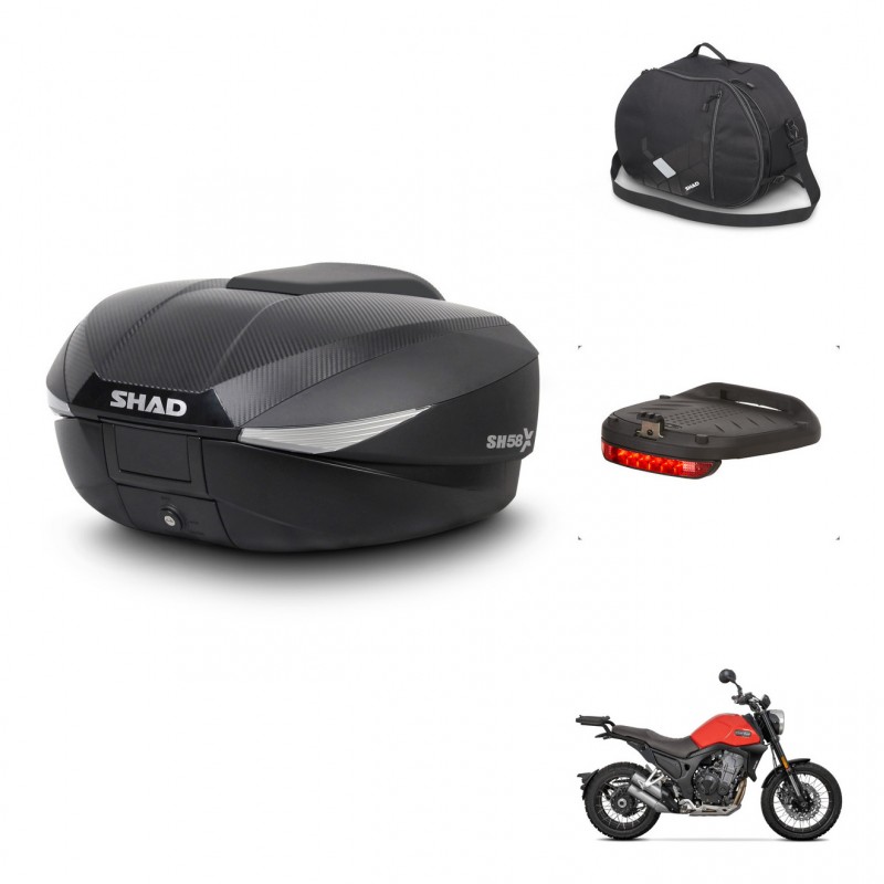 SHAD Baul SH58 + soporte montaje accesorios KIT-443506