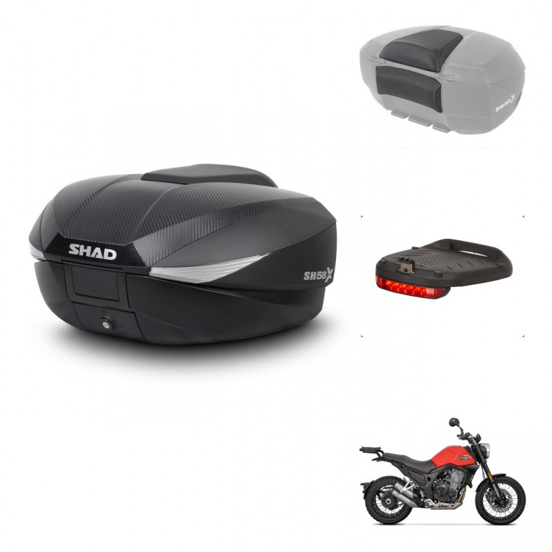 SHAD Baul SH58 + soporte montaje accesorios KIT-443508