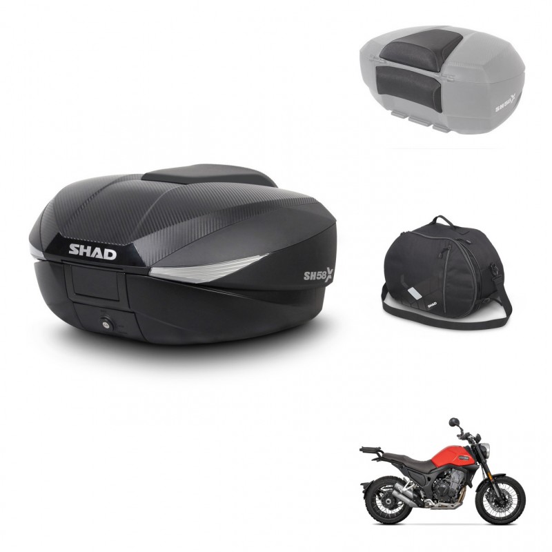 SHAD Baul SH58 + soporte montaje accesorios KIT-443509
