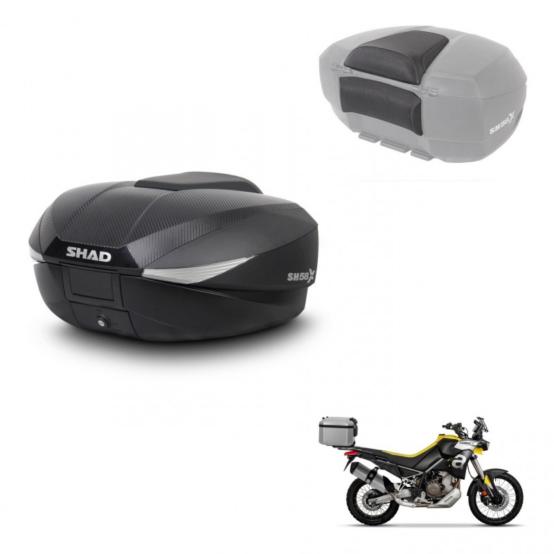 SHAD Baul SH58 + soporte montaje respaldo KIT-443515