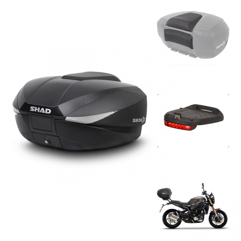 SHAD Baul SH58 + soporte montaje accesorios KIT-443524