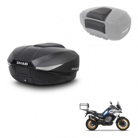 SHAD Trunk SH58 + mounting bracket backrest KIT-443539