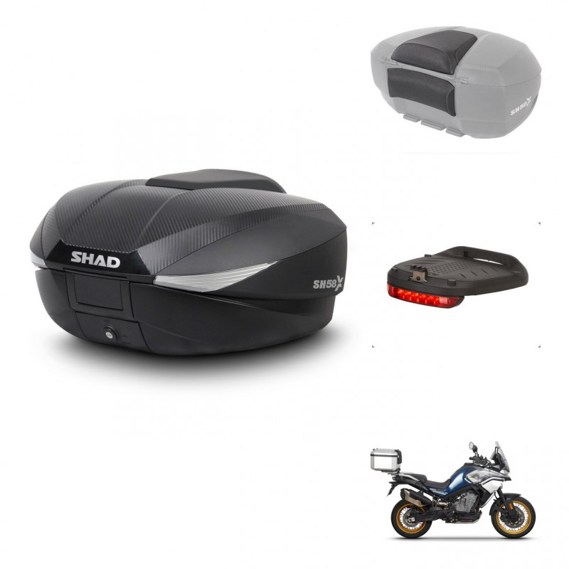 SHAD Baul SH58 + soporte montaje accesorios KIT-443540