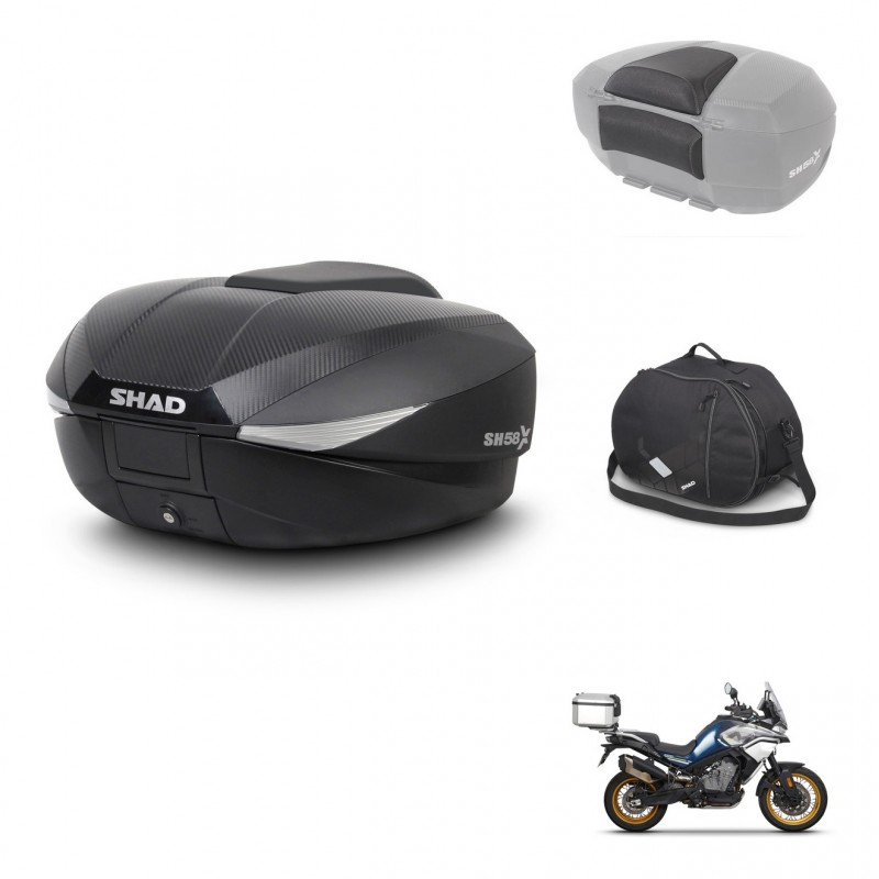 SHAD Baul SH58 + soporte montaje accesorios KIT-443541