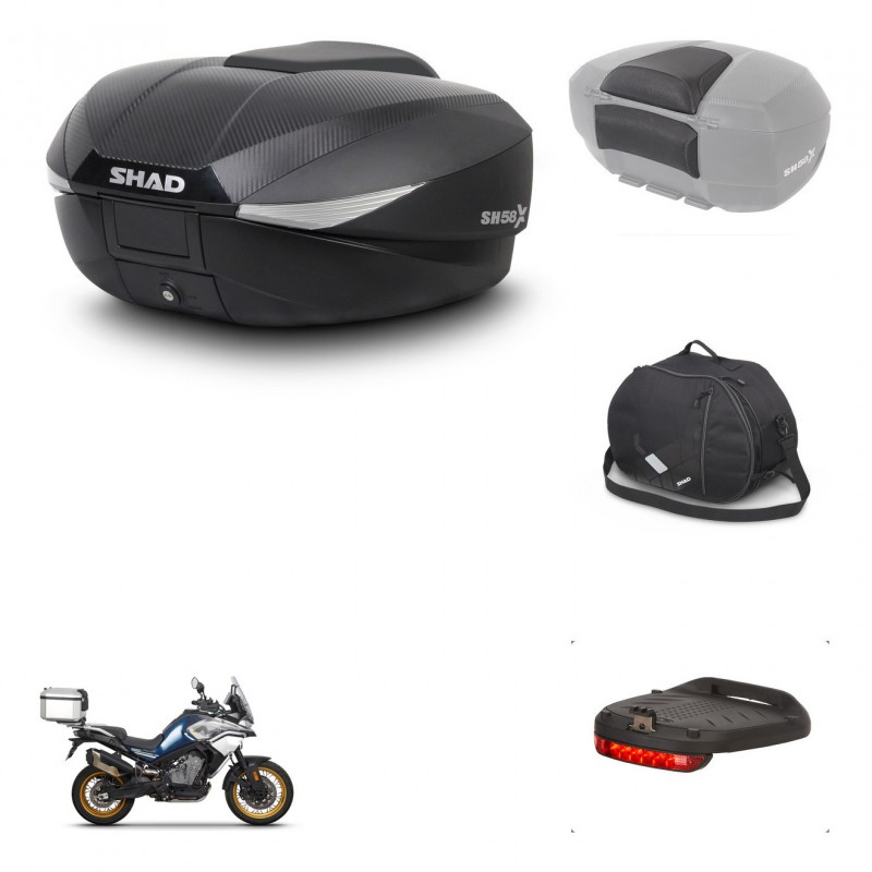SHAD Baul SH58 + soporte montaje accesorios KIT-443542
