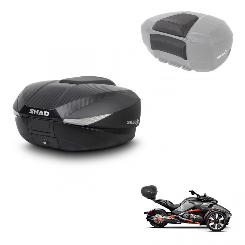 SHAD Baul SH58 + soporte montaje respaldo KIT-443547