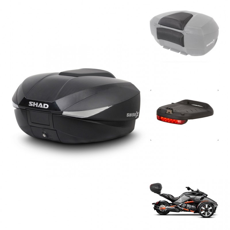 SHAD Baul SH58 + soporte montaje accesorios KIT-443548