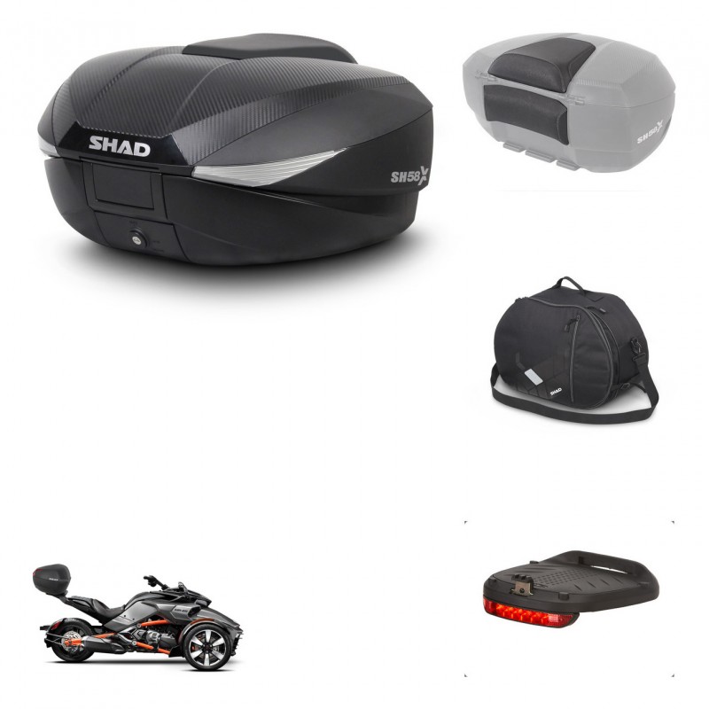 SHAD Baul SH58 + soporte montaje accesorios KIT-443550