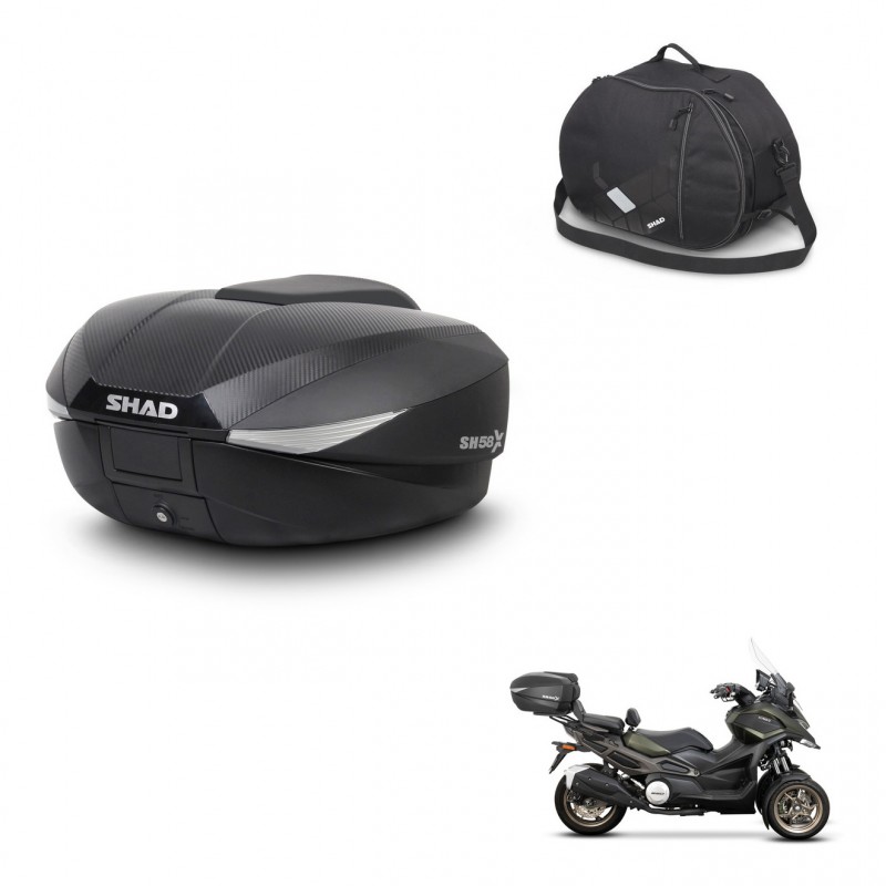 SHAD SH58 trunk + mounting bracket internal bag KIT-443553