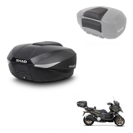 SHAD Trunk SH58 + mounting bracket backrest KIT-443555