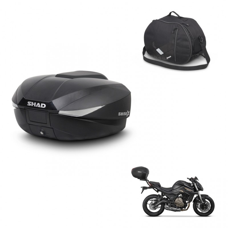 SHAD SH58 trunk + mounting bracket internal bag KIT-443561