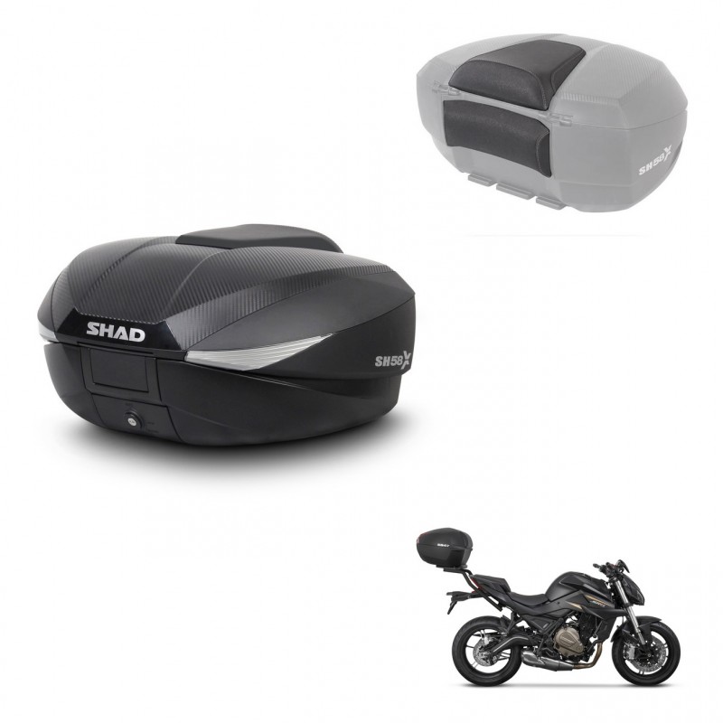 SHAD Baul SH58 + soporte montaje respaldo KIT-443563