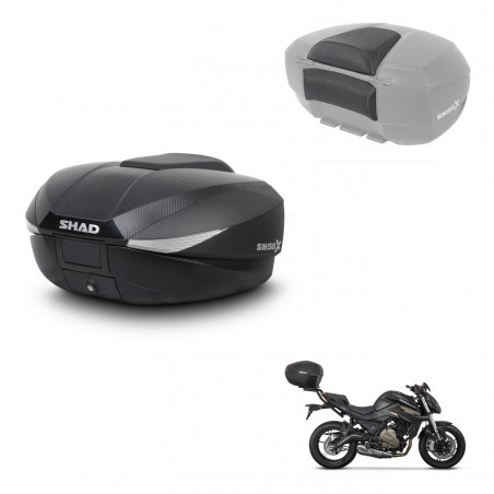 SHAD Trunk SH58 + mounting bracket backrest KIT-443563