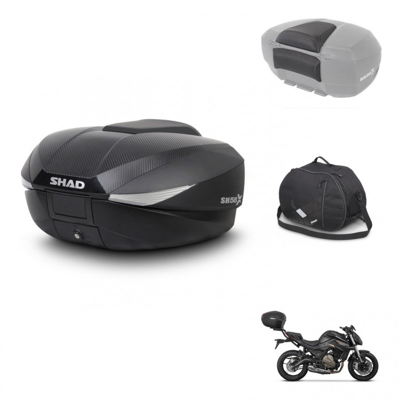 SHAD Baul SH58 + soporte montaje accesorios KIT-443565