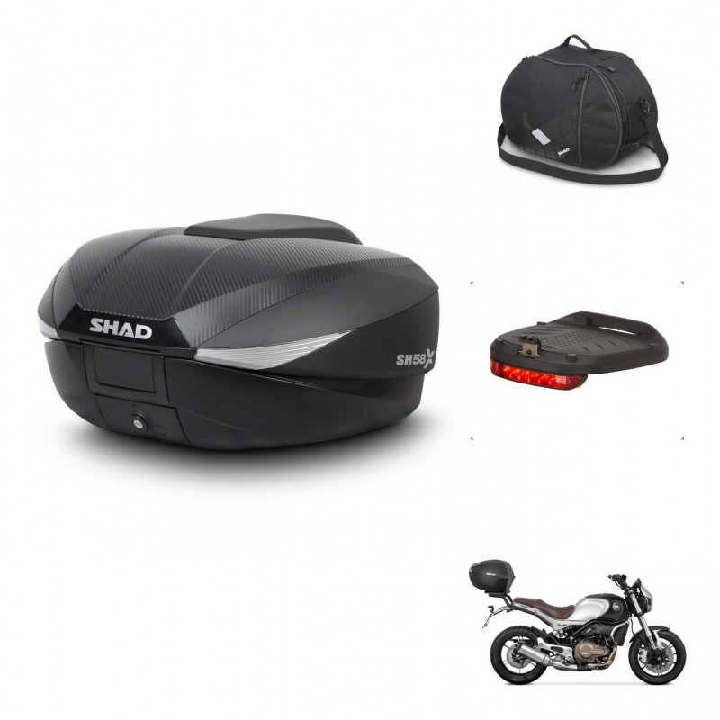 SHAD Baul SH58 + soporte montaje accesorios KIT-443570