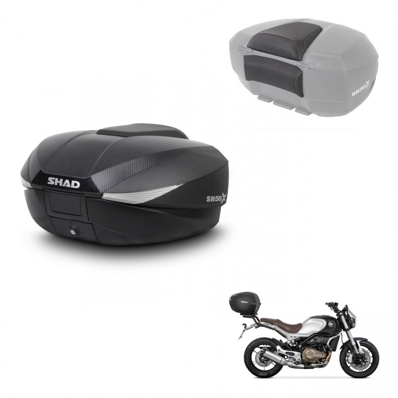 SHAD Baul SH58 + soporte montaje respaldo KIT-443571