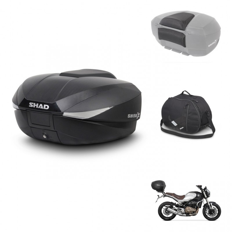 SHAD Baul SH58 + soporte montaje accesorios KIT-443573