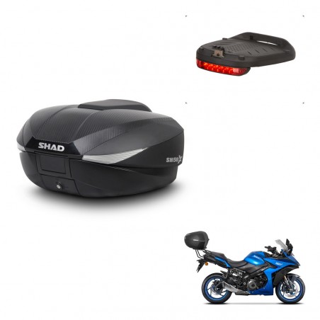 SHAD Trunk SH58 + mounting bracket brake light KIT-443576