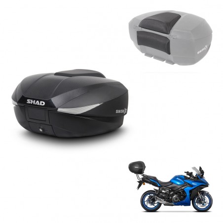 SHAD Trunk SH58 + mounting bracket backrest KIT-443579