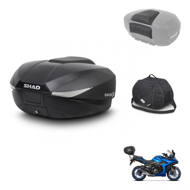 SHAD Baul SH58 + soporte montaje accesorios KIT-443581